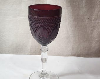 Copa de vino Cristal D'Arques Durand Vintage Ruby Red de 20 cm (8 pulgadas)