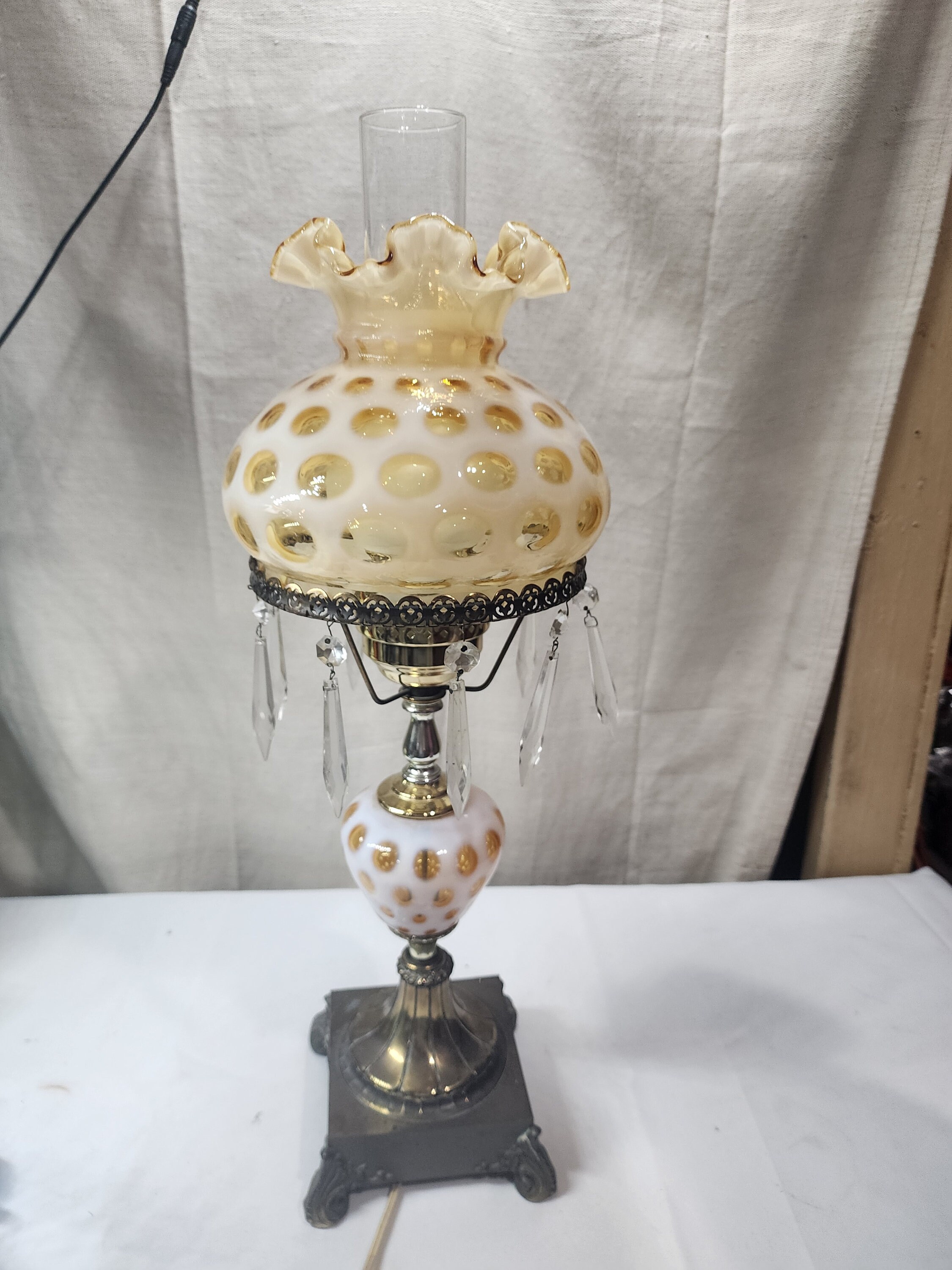 ヴィンテージ　アメリカ　FENTON  ランプ antique & Vintage furniture at's(アッツ)□ / FENTON
