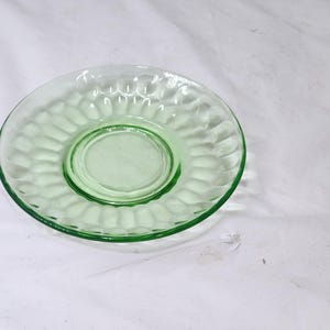 Platillo vintage verde uranio/vaselina Federal Raindrops