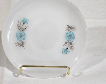 Vintage Fire King Bonnie Blue Replacement Saucer, Milk Glass 6" Saucer