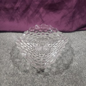 Vintage Fostoria American Clear 3-Toed Tricorne Bowl 11&quot;