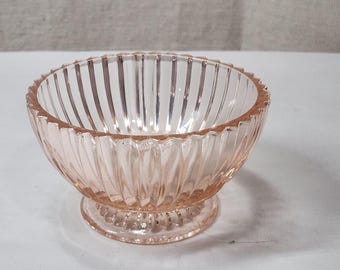 Pink Depression Queen Mary Sherbet Footed Sherbert Bowl Anchor Hocking