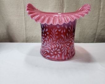 アクアブルー　オパールセント　キャンディディッシュ　花模様の蓋 フェントン オパールセント キャンデイディッシュ Vintage Blue