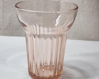 Anchor Hocking Pink Queen Mary 4" Tumbler Depression Glass