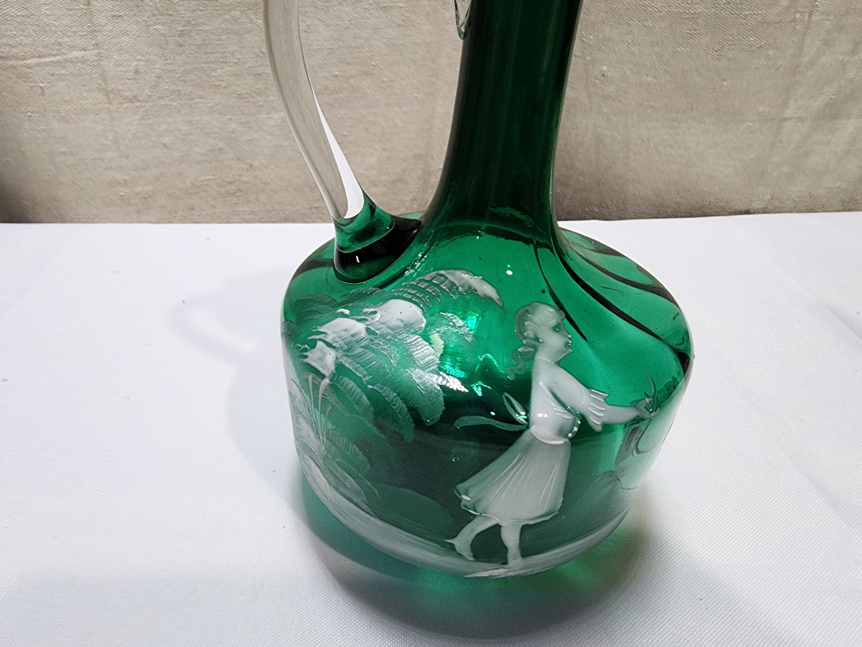 ガラス　角　ピッチャー　ハンドメイド　グリーン　希少　ヴィンテージ　工芸品 il_fullxfull.5033757541_aia9.jpg