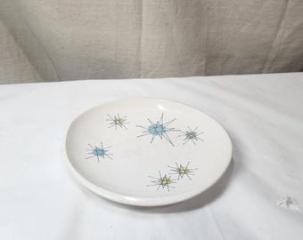 Franciscan Earthenware Starburst Pattern Bread Plate (1954-1957) made in USA