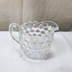 Vintage Fostoria American Creamer Clear Glass 2 3/4&quot;