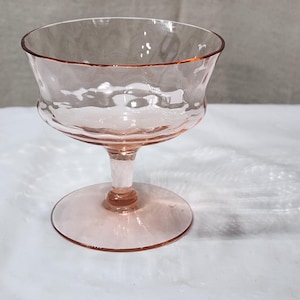 Vintage Pink Tiffin-Franciscan Low Sherbet Champagne Glass