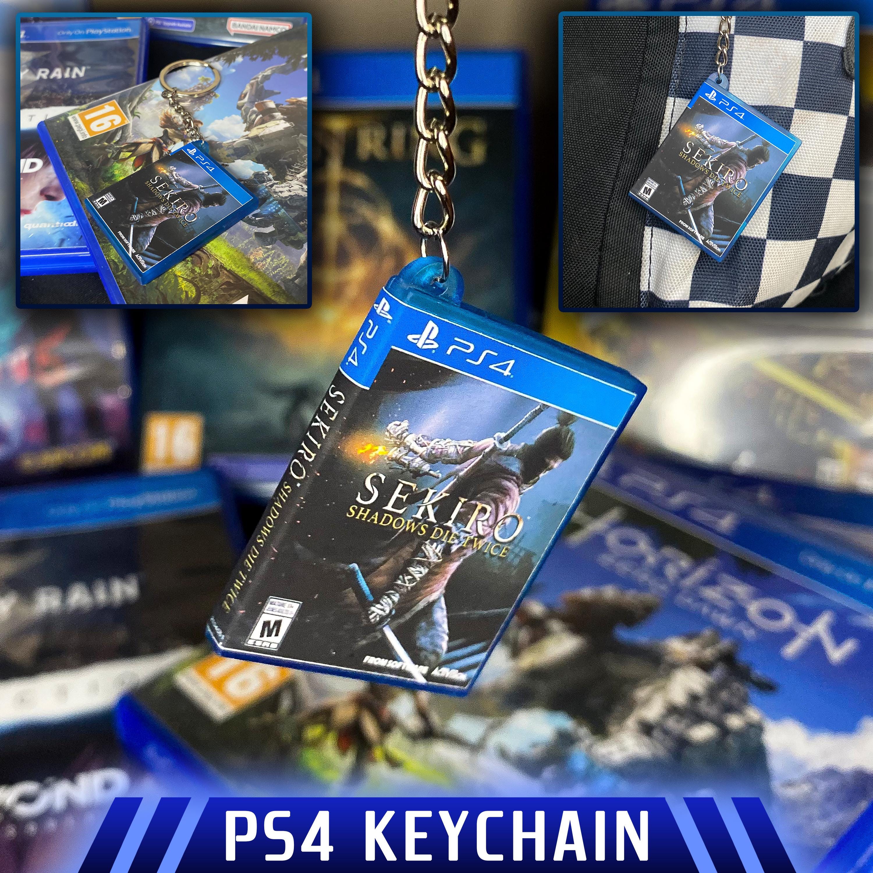 Sekiro - PS4 Keychain | Mini Game Case Keyring, Gamer Gift