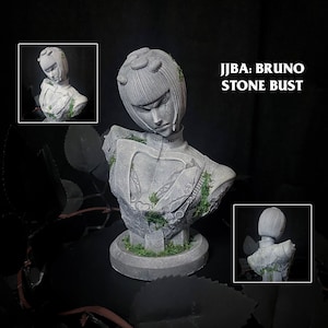 Bucciarati - JJBA Stone Bust | 3D Printed Resin Figure, Anime Collectible, JJBA Statue, Otaku Gift