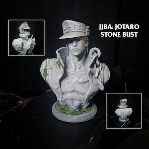 Jotaro - JJBA Stone Bust | 3D Printed Resin Figure, Anime Collectible, JJBA Statue, Otaku Gift, StarDust Crusaders, JoJo Part 3
