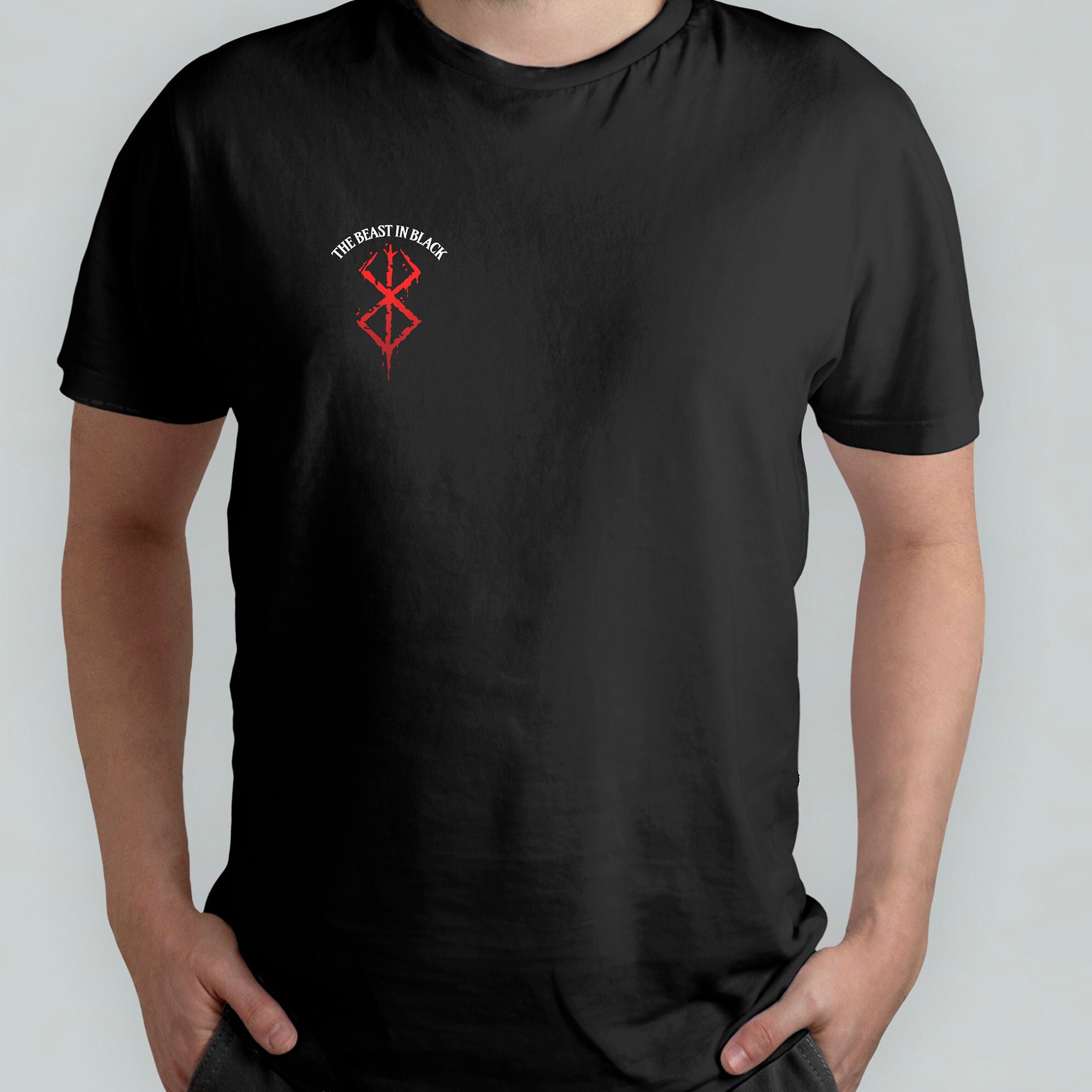 The Beast in Black - Berserk Inspired T-shirt ( Design on The Beast in Black - Berserk Inspired T-shirt ( Design on
