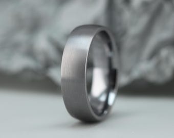 Tantalum Wedding Ring. Matt Finish Pure Tantalum wedding ring. Comfort fit, court shaped tantalum ring. FREE ENGRAVING.