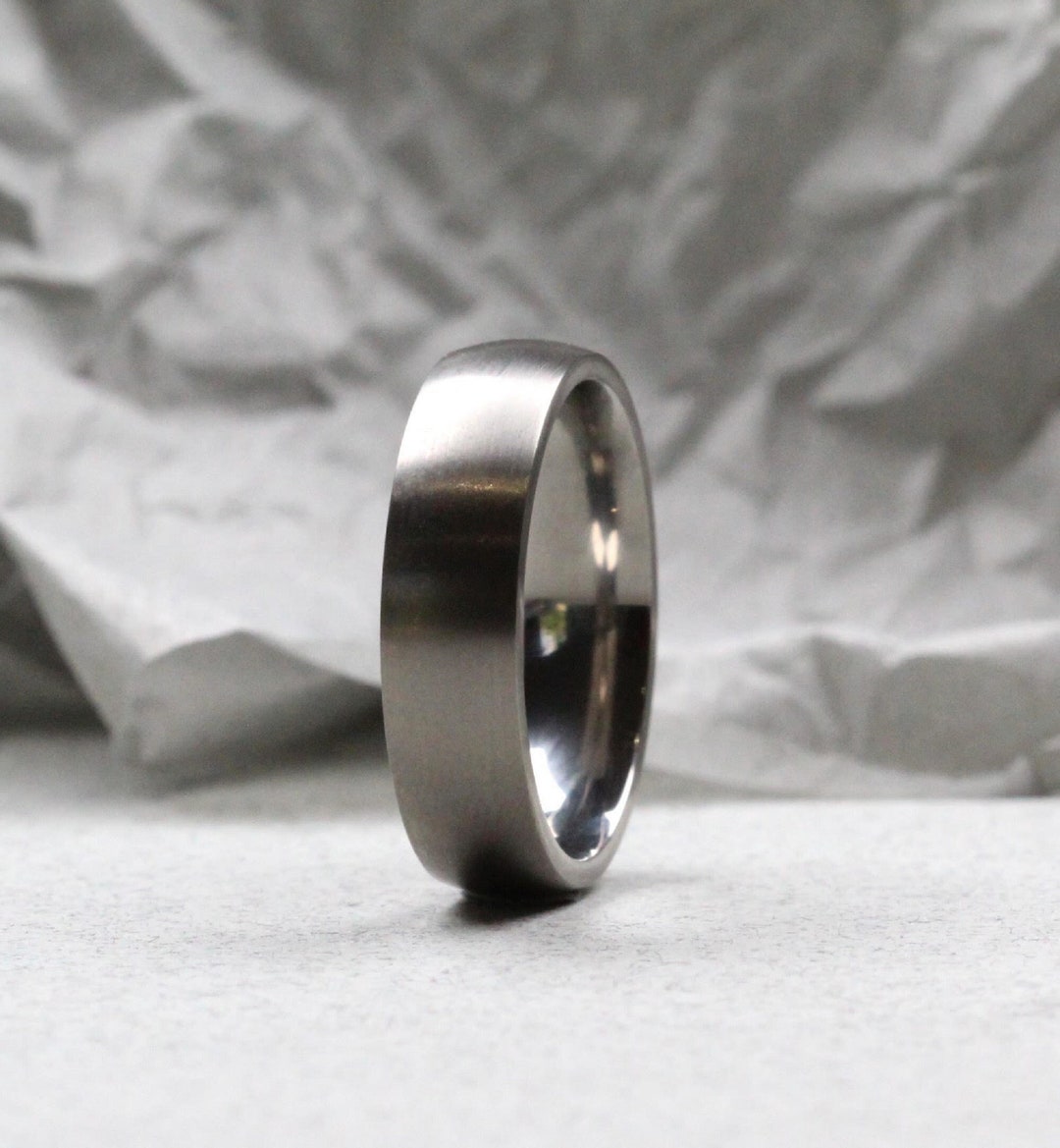 Titanium matte ring top