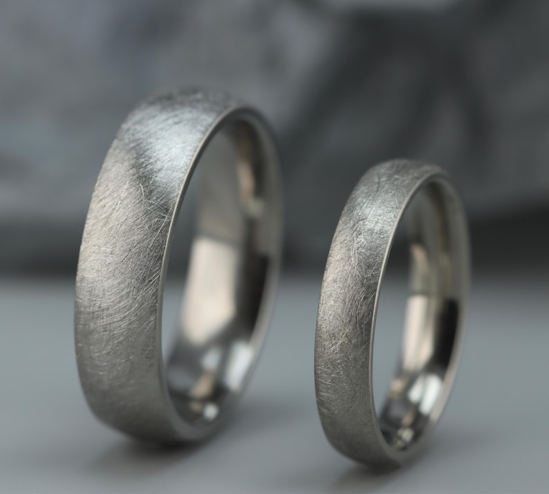 titanium-wedding-rings-set-heavy-matt-finish-matching-wedding-rings