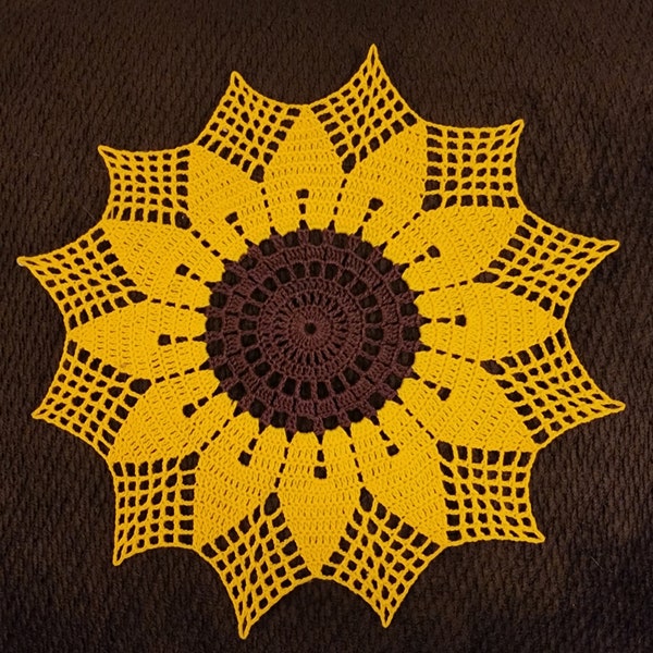 Sunflower doily