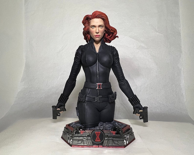 Black Widow Natasha Romanoff Bust - Scarlett Johansson- MCU Avengers 3d ...