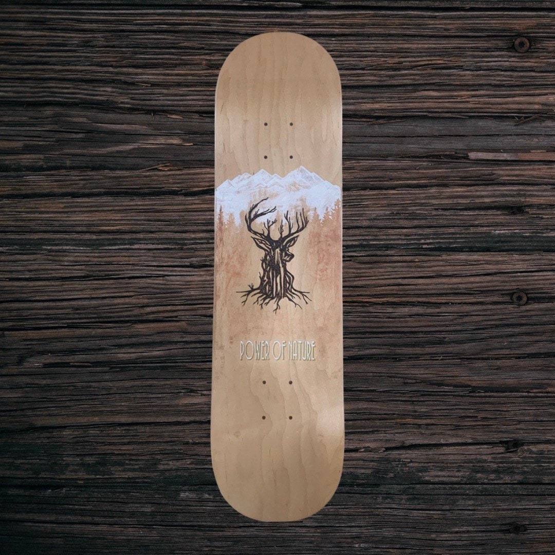 Planche de Skate Custom Pour Décoration Murale Power Of Nature