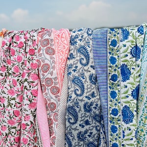 Hand Block Print Beach Sarongs Soft Voile Fabric Summer Pareo Gift for Her Cotton Beach Sarong