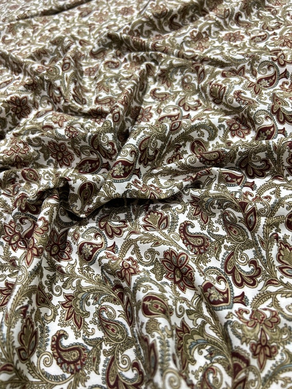 Seide Paisley Print Stoff Großeigenware: Handgemachter