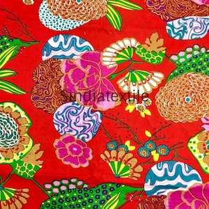 Indian Hand Block Printed Fabric By The Yard, Quilting & Crafts Fabric For Dresses, Soft Cotton Fabric, Upholstery Fabric, Crafts Fabric