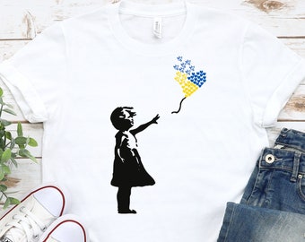 Pray for Ukraine Shirt,Ukraine Freedom and Peace Shirt, Ukraine Banksy shirt, ukraine flag shirt,Banksy Peace Heart Shirt,