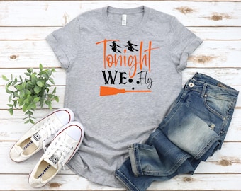 Tonight We Fly, Broom and Witch, halloween t-shirt