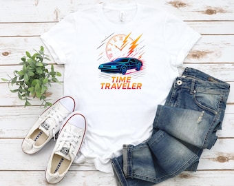 Time Traveler design T-shirt, Gist T-shirt, Movie lovers, Back Future