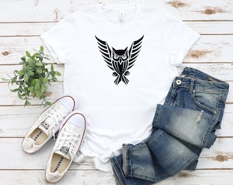 Camicie gufo carino, maglietta gufo, maglietta animale, camicia amante degli animali, maglietta grafica