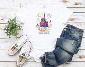 Where Magic Happens, Adventure, Vacation, Trip, Holiday, Castle T-Shirt