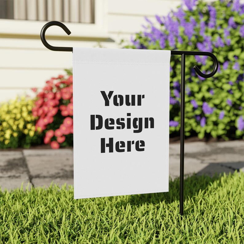 Custom Garden Banner: Personalized Poly Poplin-Canvas Fabric image 2