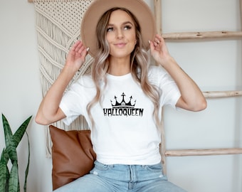 Halloqueen Shirt, Halloween T-shirt, Funny Shirt, Halloween Shirt, Fall Shirt, Women Halloween Tee, Halloween Gift For Her