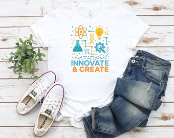 STEM, Science, Technology, Engineering and Math T-Shirt, Education, School T-Shirt
