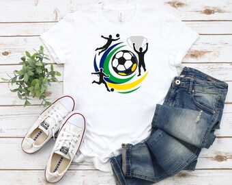 Custom Team Sports T-Shirt: Football, Soccer, Cup - 100% Cotton