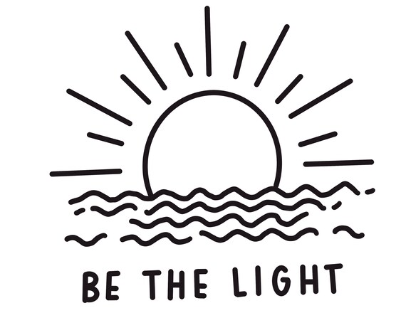 Be the Light PNG | Etsy