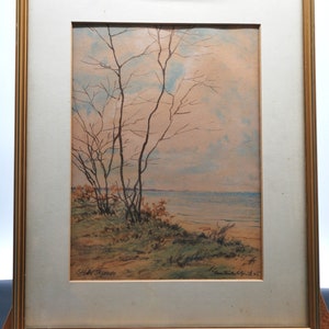 Original Zeichnung, Stille Stunde, 1945, signiert, gerahmt Bild 1