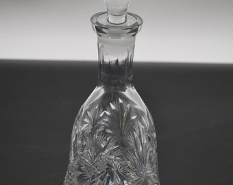 Jarra de cristal vintage grande, jarra de cristal, 27 cm de altura