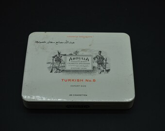Vintage Rare Abdulla Superior Cigarettes Specialists Match Box Holder  Ashtray