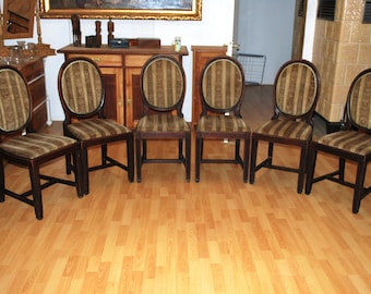 6 Stück antike Art Déco Stühle, guter Originalzustand, Preis für alle