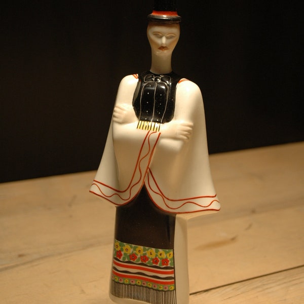 Porzellanfigur Mann in Tracht, Porzellanmanufaktur AQUINCUM, Ungarn