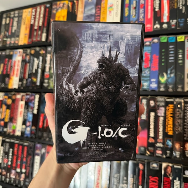 Godzilla Minus One Minus Color (2023) Custom VHS Display/Replacement Case (NO TAPE)