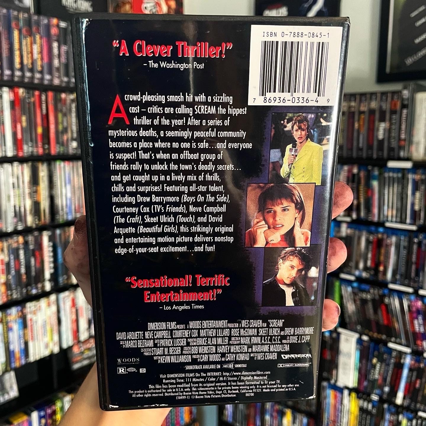 Case Scream Scream (1996) VHS Display/replacement Case (NO TAPE) - Etsy