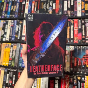 Leatherface: Texas Chainsaw Massacre 3 (1990) Custom VHS Display/Replacement Case (NO TAPE)