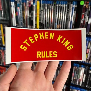 Stephen King Rules (Monster Squad) Vinilo pegatina para parachoques