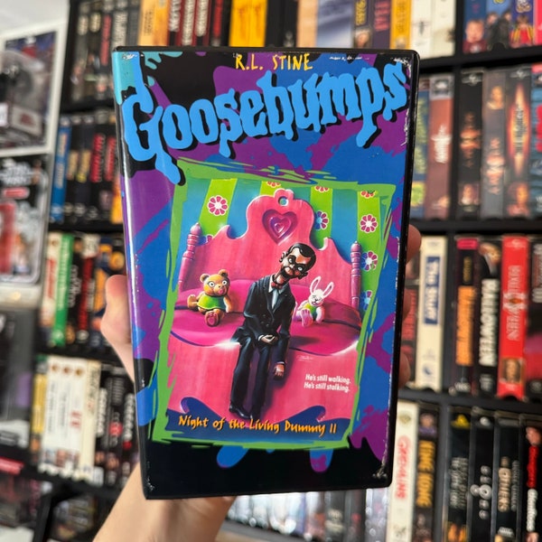 Goosebumps Night Of The Living Dummy 2 Custom VHS Display Case (NO TAPE)