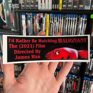 Adesivo per paraurti in vinile Malignant (2021)
