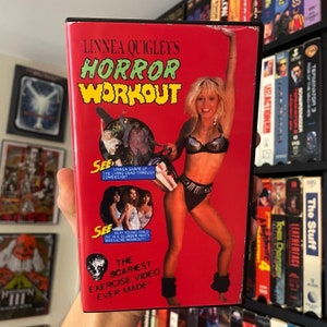 Linnea Quigley&#39;s Horror Workout (1990) Custom VHS Display/Replacement Case (NO TAPE)