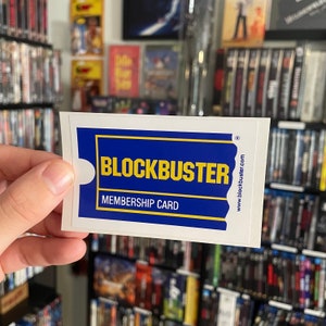 Adesivo in vinile della tessera associativa Blockbuster