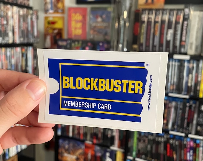 Blockbuster Membership Card Vinyl Sticker - Etsy