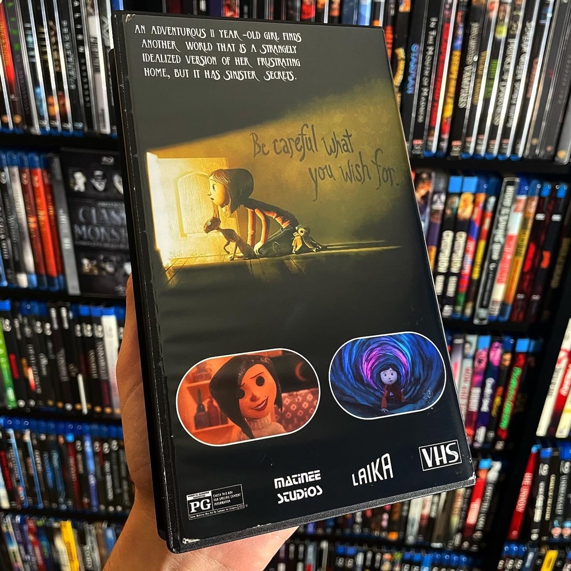 Coraline 2009 Custom VHS Display Case NO TAPE Etsy